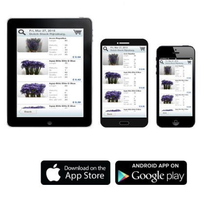 Wholesale plants flowers sundries app - live webshop